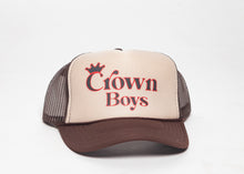 Load image into Gallery viewer, CROWN BOYS TRUCKER HAT BROWN-TAN
