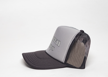 Load image into Gallery viewer, CROWN BOYS TRUCKER HAT GRAY-BLACK
